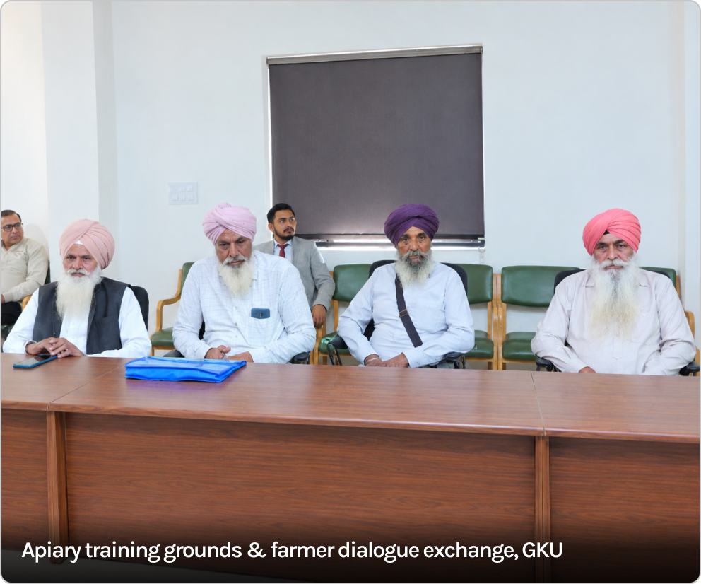 Apiary training grounds & farmer dialogue exchange, GKU