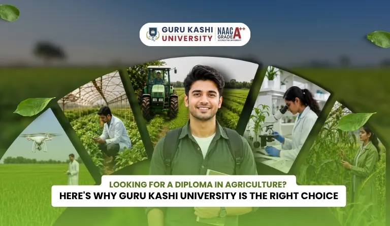 Guru Kashi University offering a Diploma in Agriculture for aspiring students.