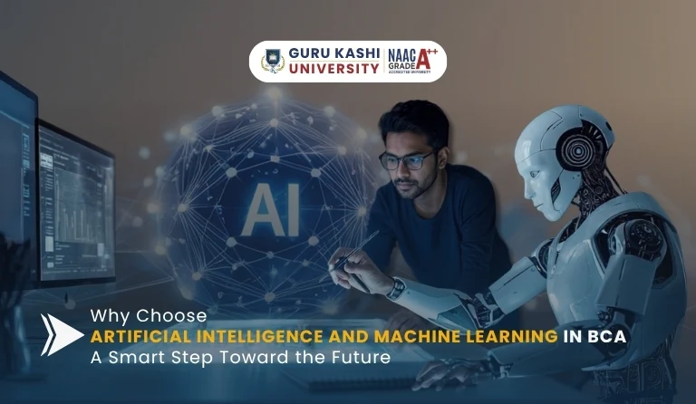 Build future-ready AI and ML skills with a BCA specialization designed for tomorrow’s careers.